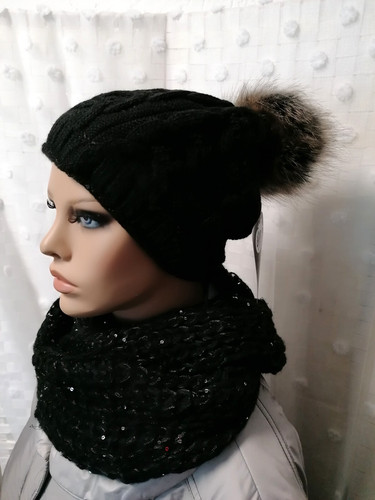 Mütze strickmütze schwarz - mütze,