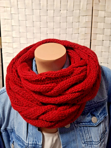 Trendy loop dunkles - dunkles, strick