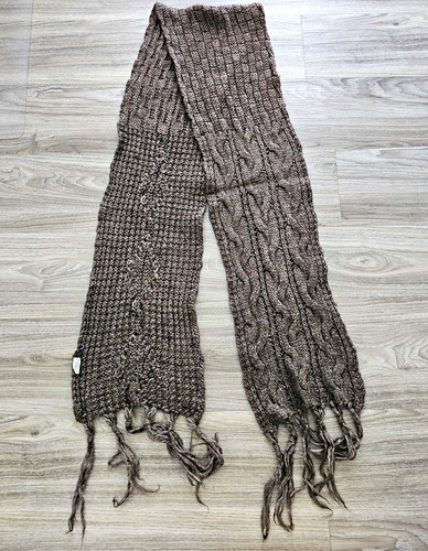 Damen strickschal braun - strickschal,
