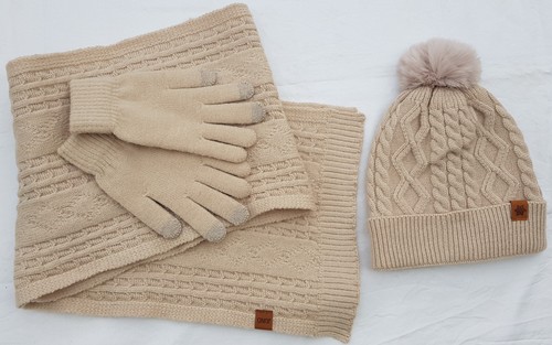 Neu strick set - strick-set, bommel-mütze