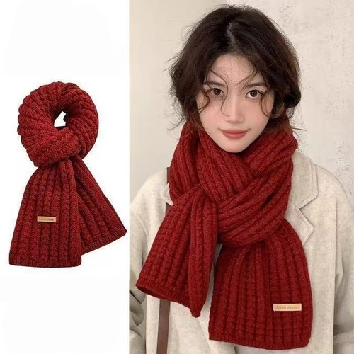 Winter schal mit zopfmuster - winter,