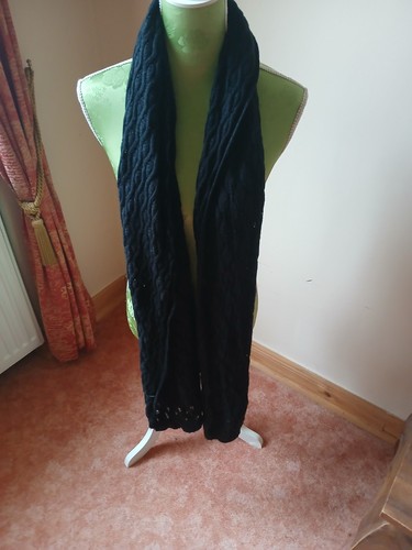 Damen strickschal schwarz - strickschal, –